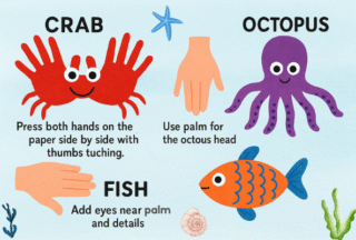 Handprint Ocean Animals: A Fun & Messy Summer Craft for Toddlers