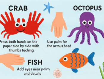 Handprint Ocean Animals: A Fun & Messy Summer Craft for Toddlers